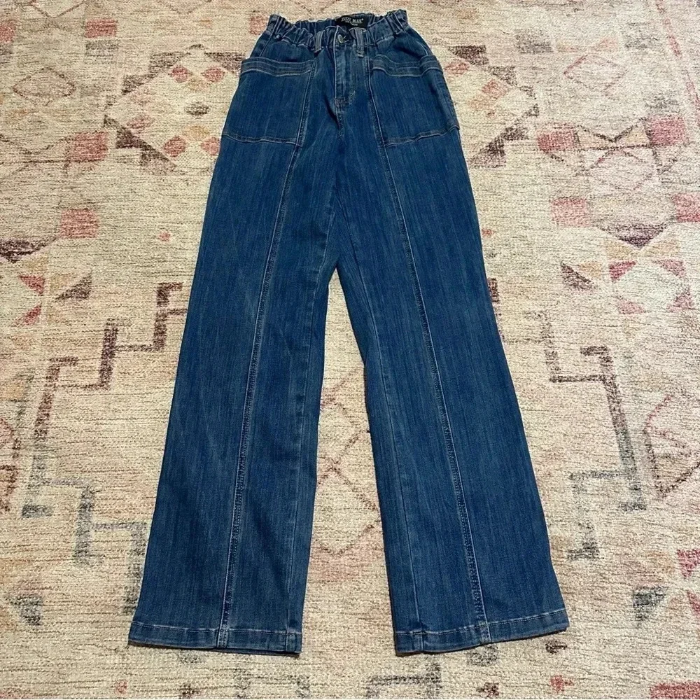 Judy Blue High Waist Vintage Elastic Waist Straight Leg Jean 3/26 - Picture 6 of 14
